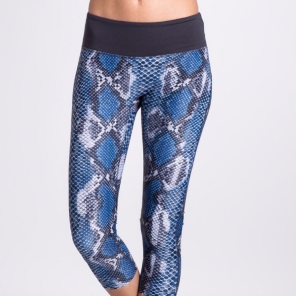 Blue Python Activewear Leggings